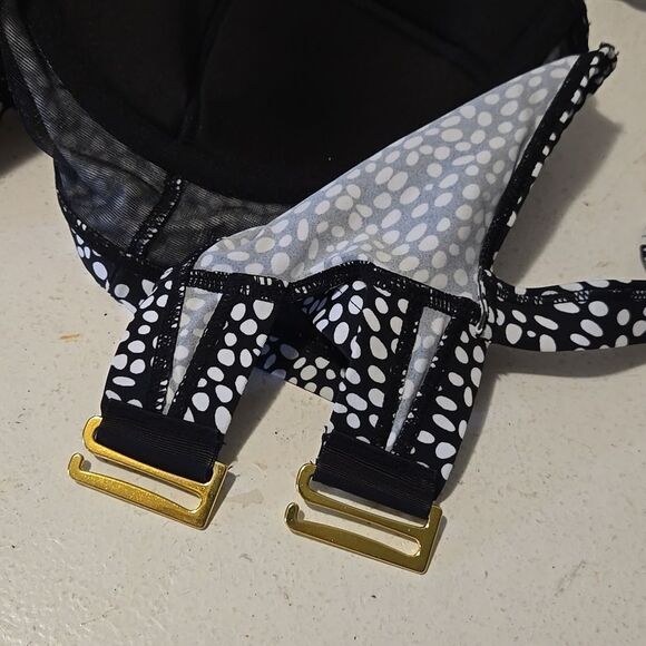 Smart & Sexy Women’s Busted  Tankini Top 36DD NWT B&W - Picture 6 of 14